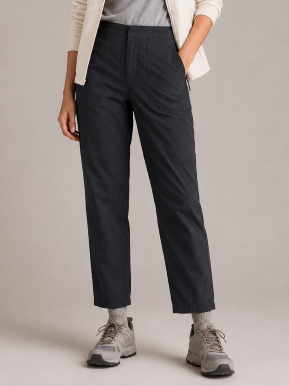 Eddie Bauer Women’s Black Performance Travel Hiking Pants Size 14 Tapered
